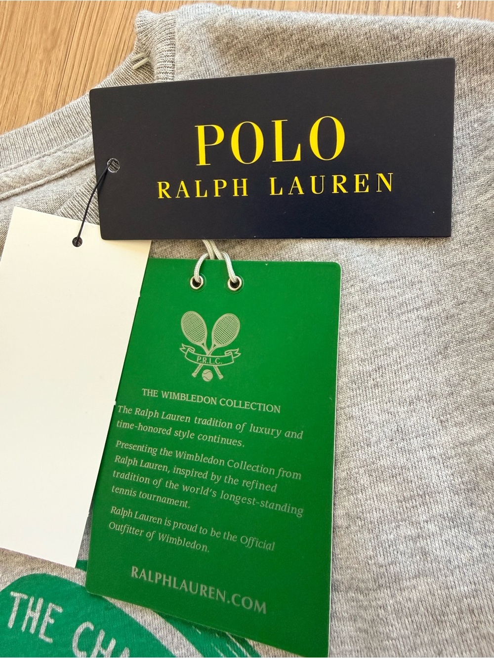 WIMBELDON Polo by Ralph Lauren Gray "I Wimbeldon You" Women’s Tee-NWT- Sz S - Picture 7 of 7